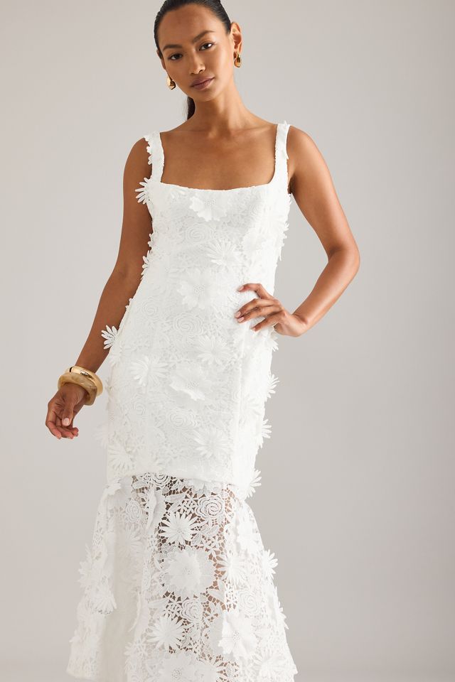 Robe mi-longue en dentelle Marico Bardot #2