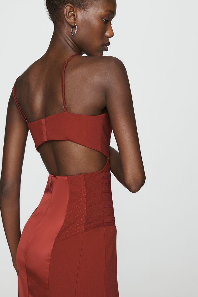 Bardot Katana Cutout Sweetheart Midi Dress #1