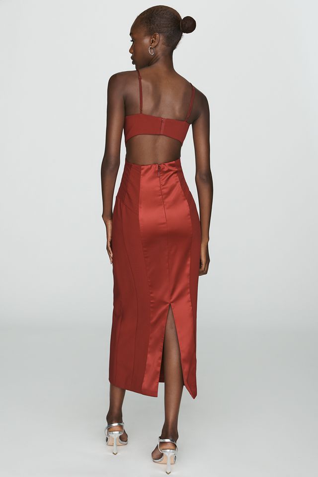 Bardot Katana Cutout Sweetheart Midi Dress #2