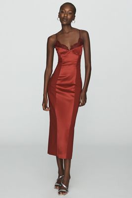 anthropologie burgundy dress Red Cocktail & Formal Dresses Formal burgundy Size >>:L(12) bridal dress A reader asked our 100% polyester Halter neckline
