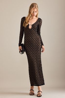 Bardot Abito Midi in Pizzo Yazmin