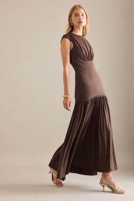 Bardot Vestido Largo Annaise de Cuello Alto