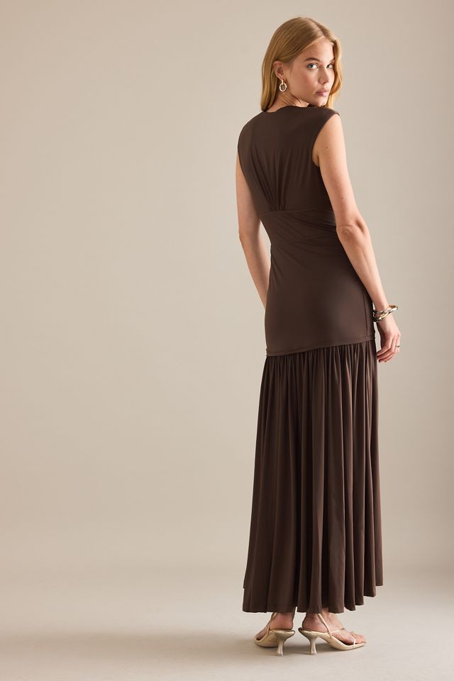Bardot Annaise Maxi-Kleid mit hohem Kragen #4