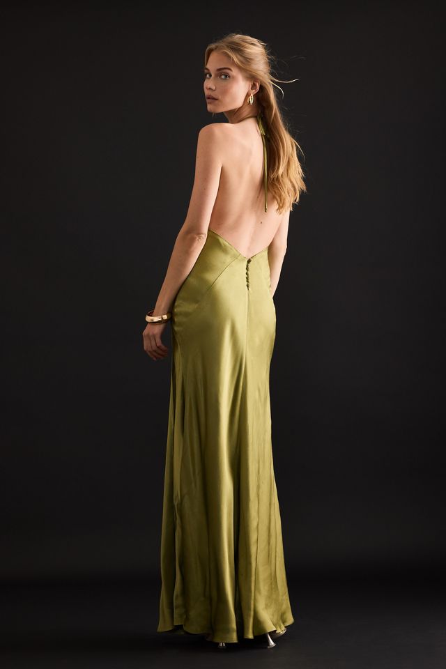 Bardot Yve Abito Lungo con Collo Halter #4
