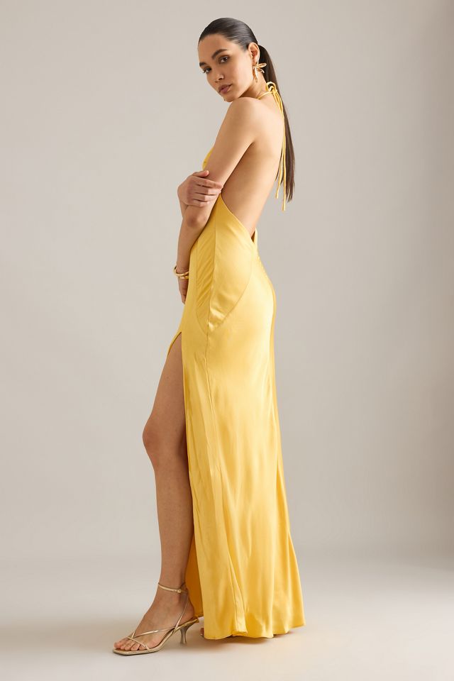 Bardot Yve Halter Maxi Dress #1