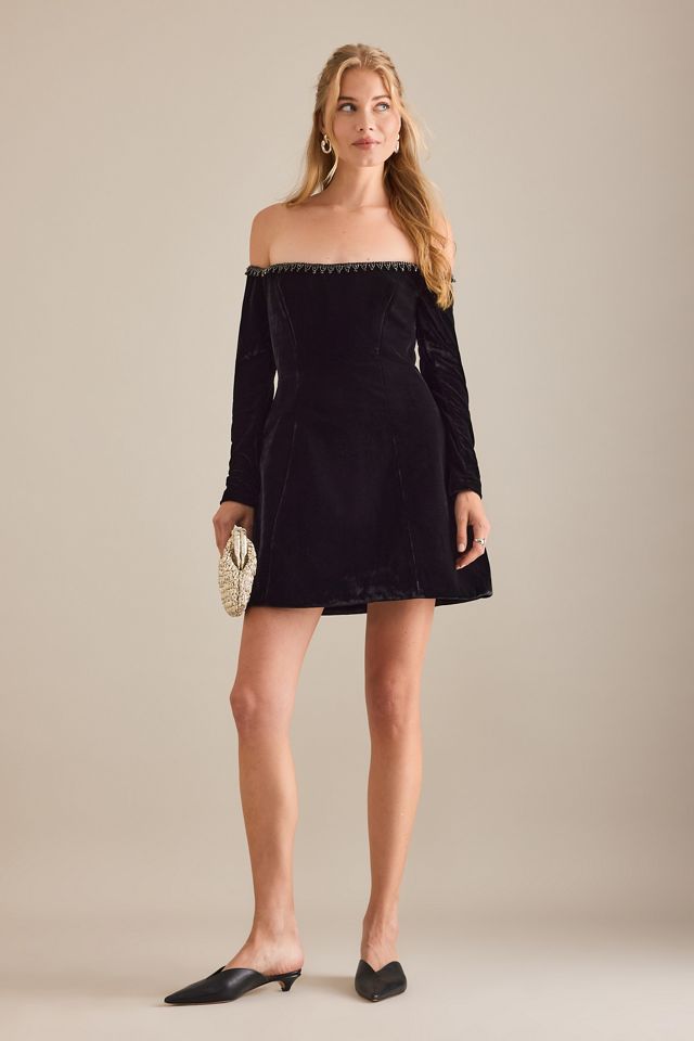 Bardot Nadene Trim Off-The-Shoulder Mini Dress #2