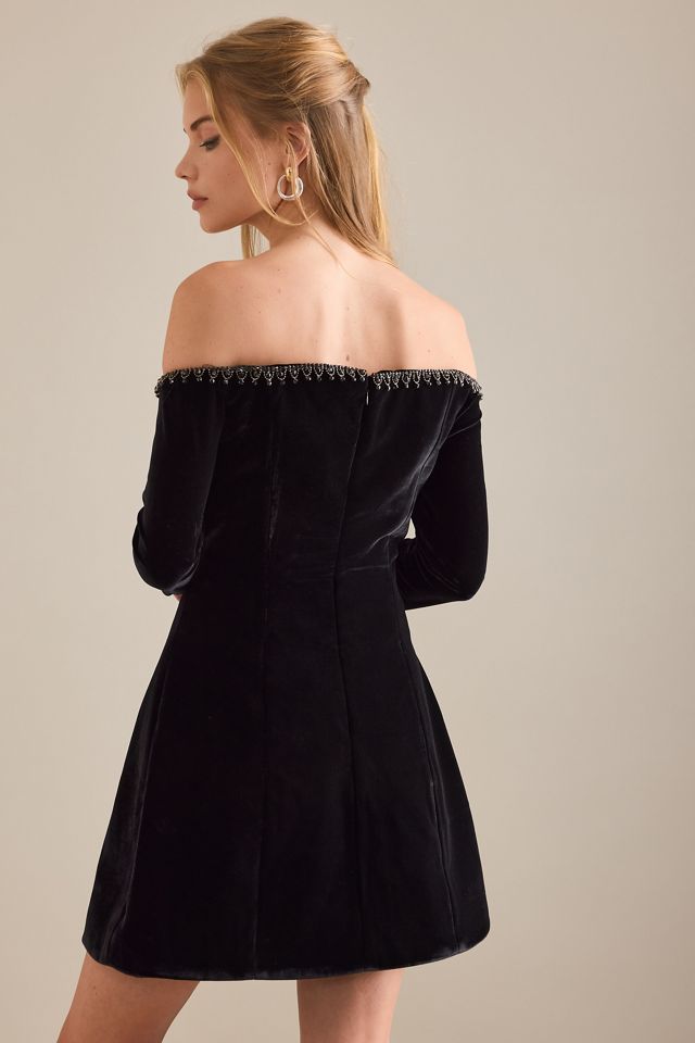 Bardot Nadene Trim Off-The-Shoulder Mini Dress #1