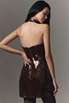 Bardot Nevelle Halter Sequin Mini Dress