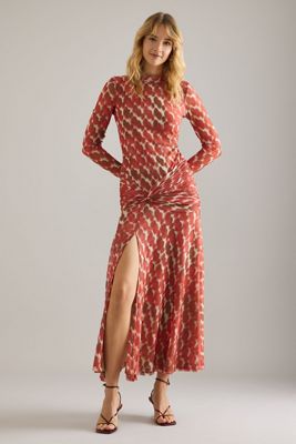 Bardot Lea Vestito midi in rete stampata