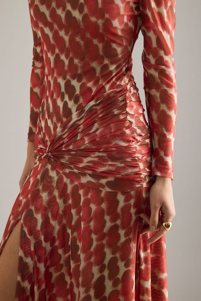 Bardot Lea Bedrucktes Mesh-Midikleid #4