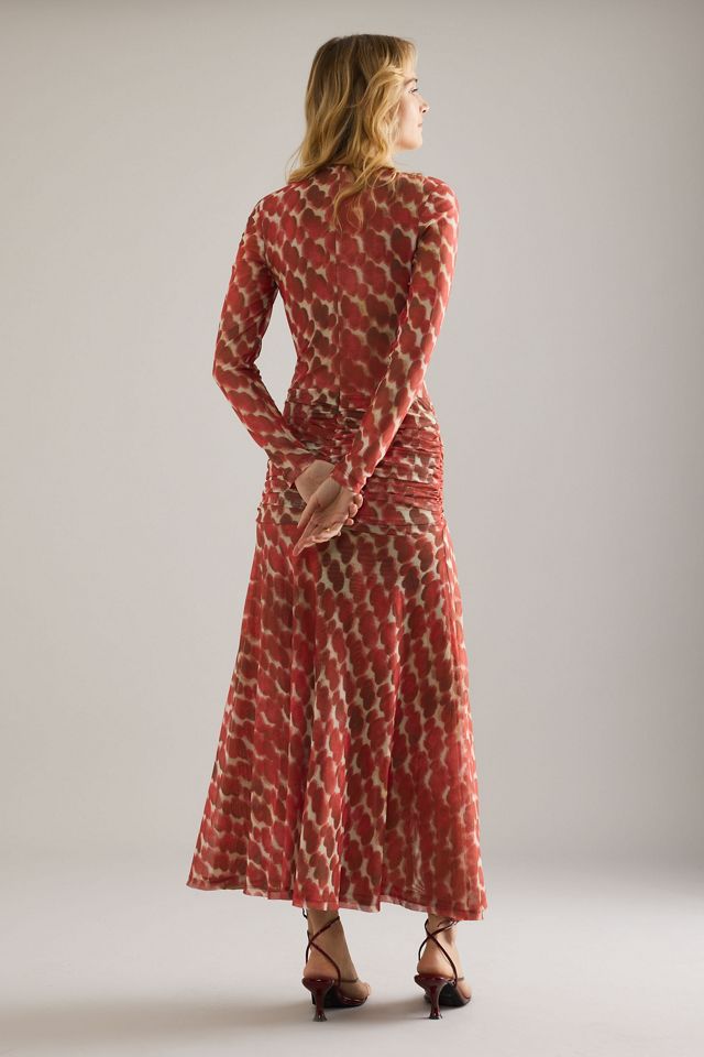 Bardot Lea Bedrucktes Mesh-Midikleid #1