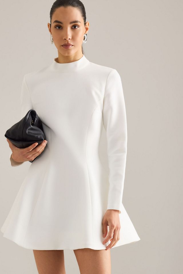 Bardot Zephyra High-Neck Long-Sleeve Mini Dress #3