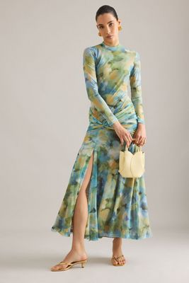 Bardot Lea Blumen-Mesh-Midikleid