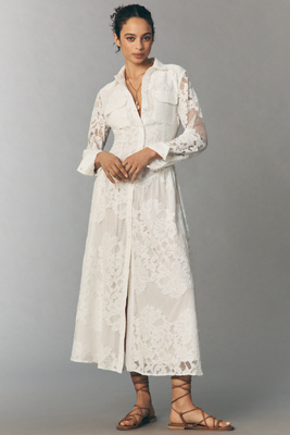 Agatha Lace Shirt Dress