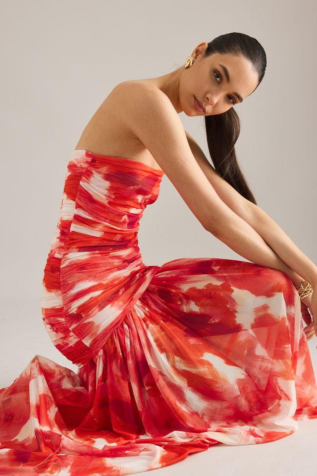 Bardot Abito Maxi in Mesh Senza Spalline a Vita Bassa Solana #2