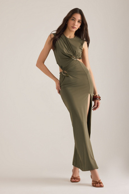 Bardot Felix Hardware Cutout Maxi Dress