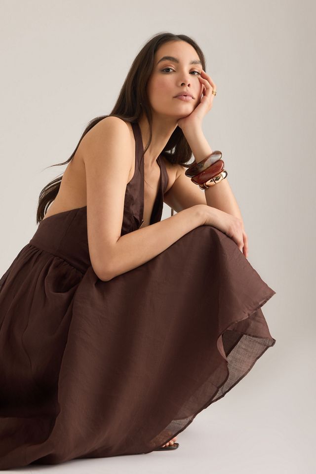 black chiffon halter maxi dress Black Chiffon Halter High Low Party Dress Homecoming Dress, Black  Bridesmaid Dresses
