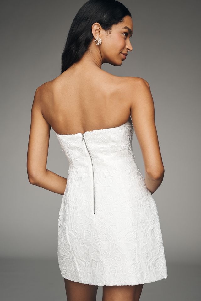 chinese dress ladies Off-The-Shoulder Lace Long Midi Dress 34 (FR) / White main image 1