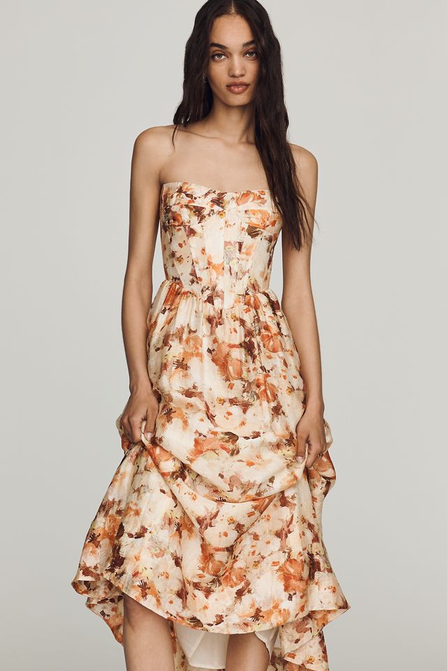 Bardot Lola Strapless Midi Dress #4