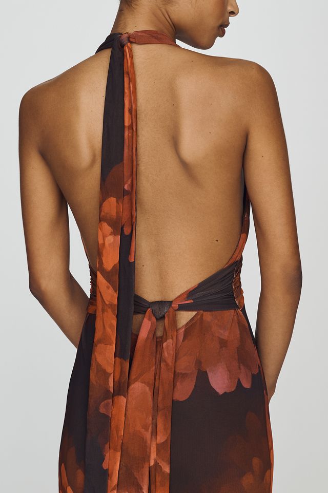 Bardot Elera Mesh Halter Maxi Dress #3