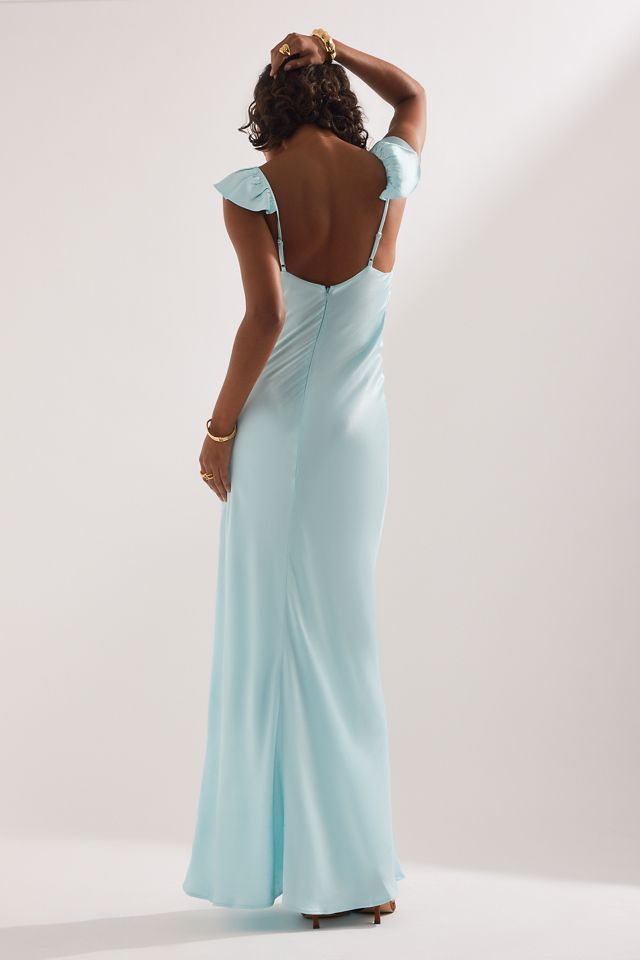 the lace dress Blue Lace Barely There Dress - Sultry Elegance, M Ellae Lisque - Perfect Lace Dress for Date Nights main image 0