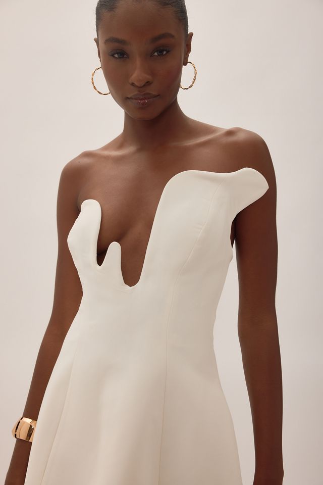 Robe mini bustier à décolleté plongeant Rosalyn Bardot #3
