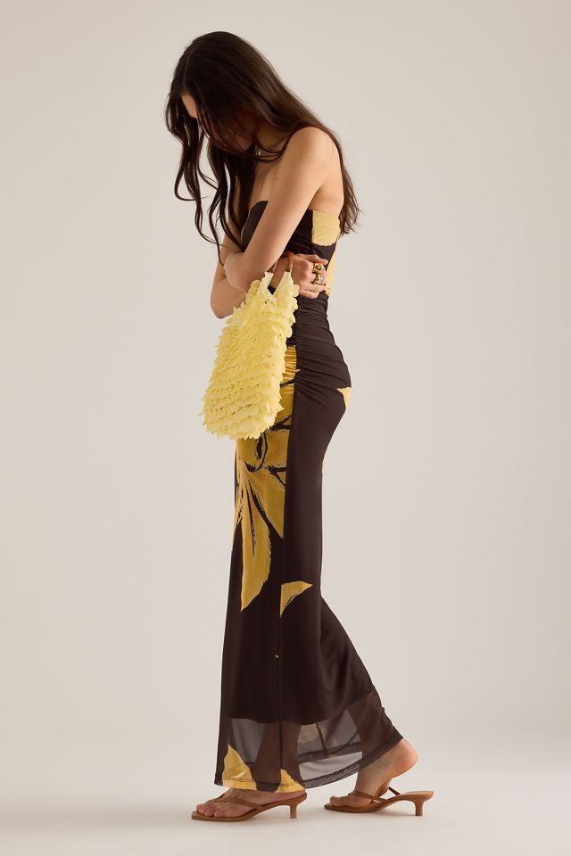 Bardot Ciera Floral Bandeau Mesh Maxi Dress #4