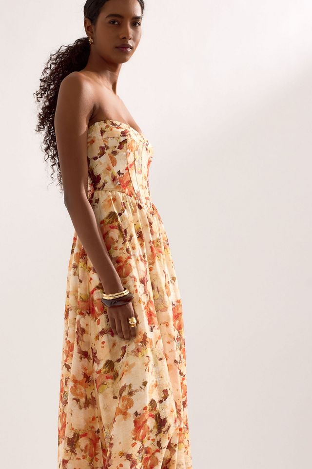 Bardot Lola Strapless Corset Midi Dress #3