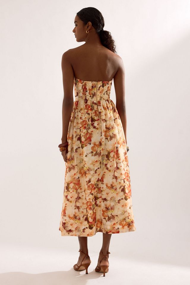 Bardot Lola Strapless Corset Midi Dress #4