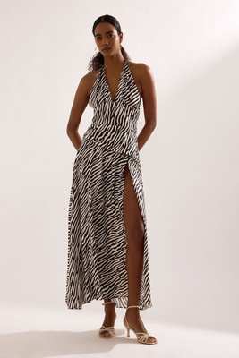 Bardot Oskar Printed Halter Maxi Dress
