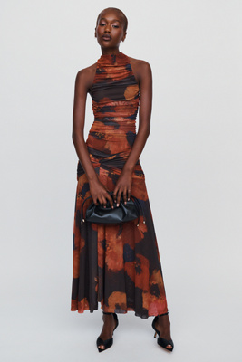 Bardot Natalya Sleeveless Mesh Maxi Dress