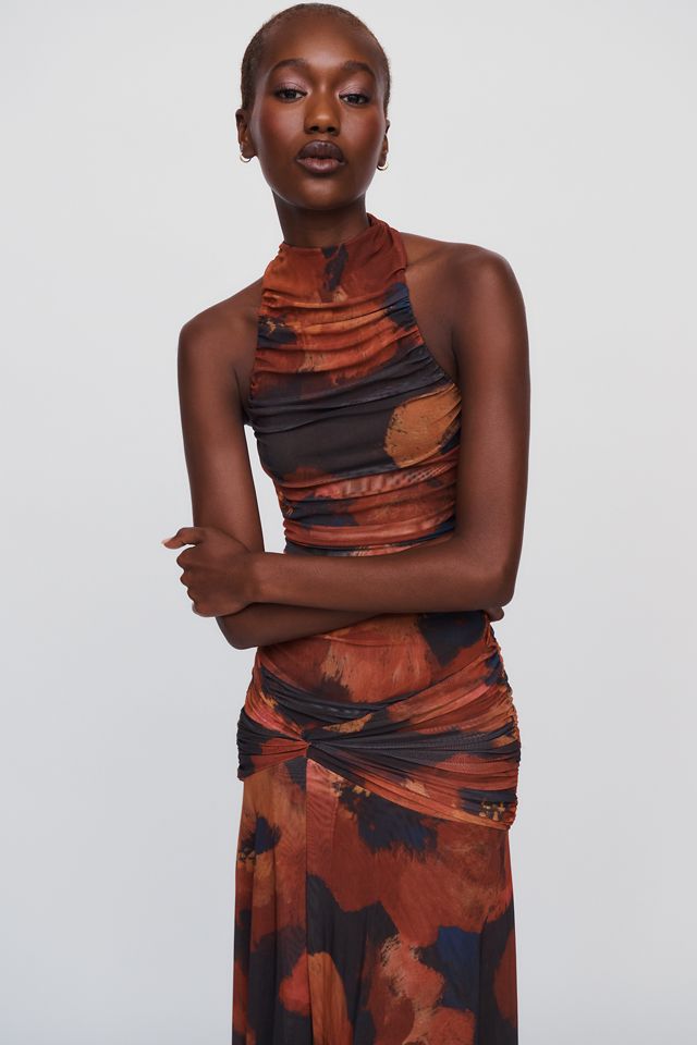 Bardot Natalya Sleeveless Mesh Maxi Dress #1