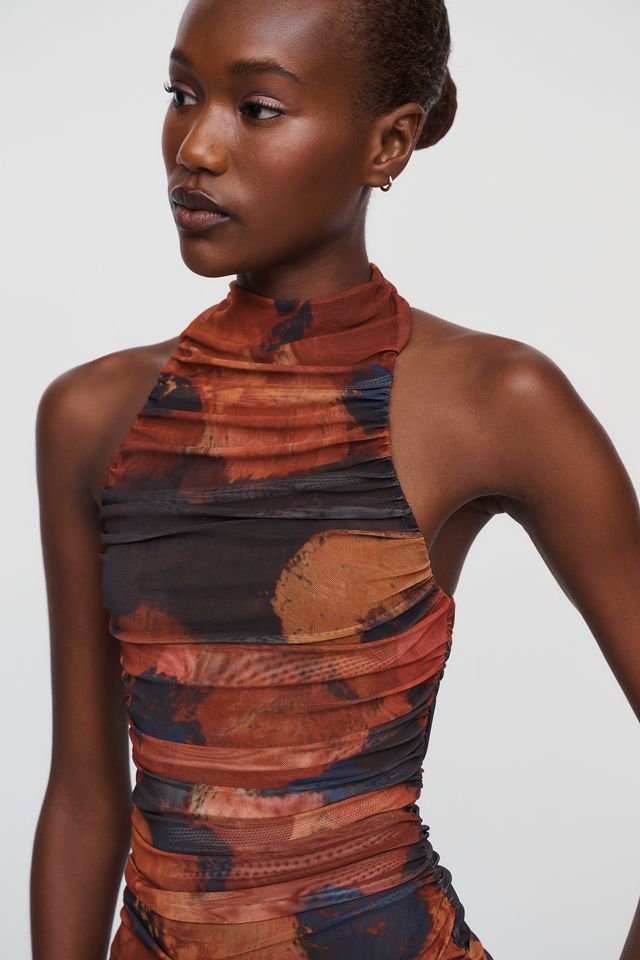 Bardot Natalya Sleeveless Mesh Maxi Dress #4