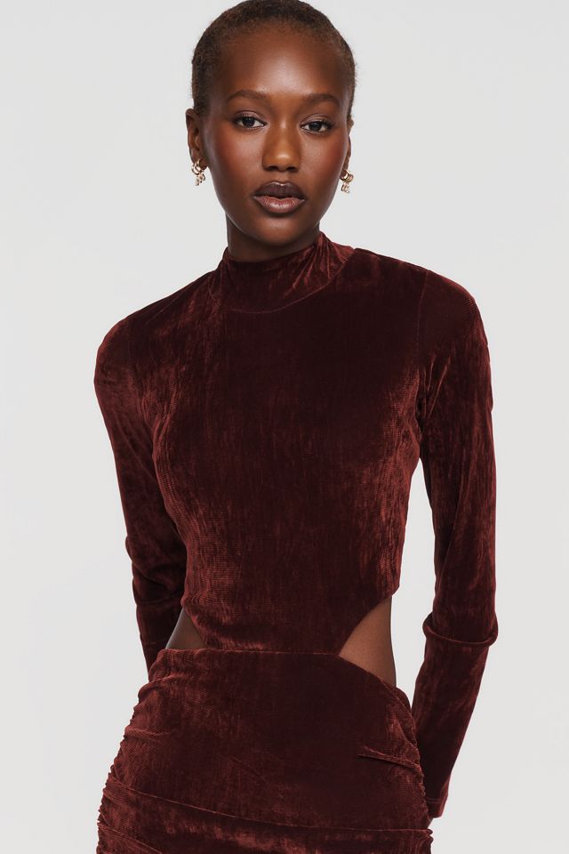 Bardot Alonza Velvet Cutout Maxi Dress #1