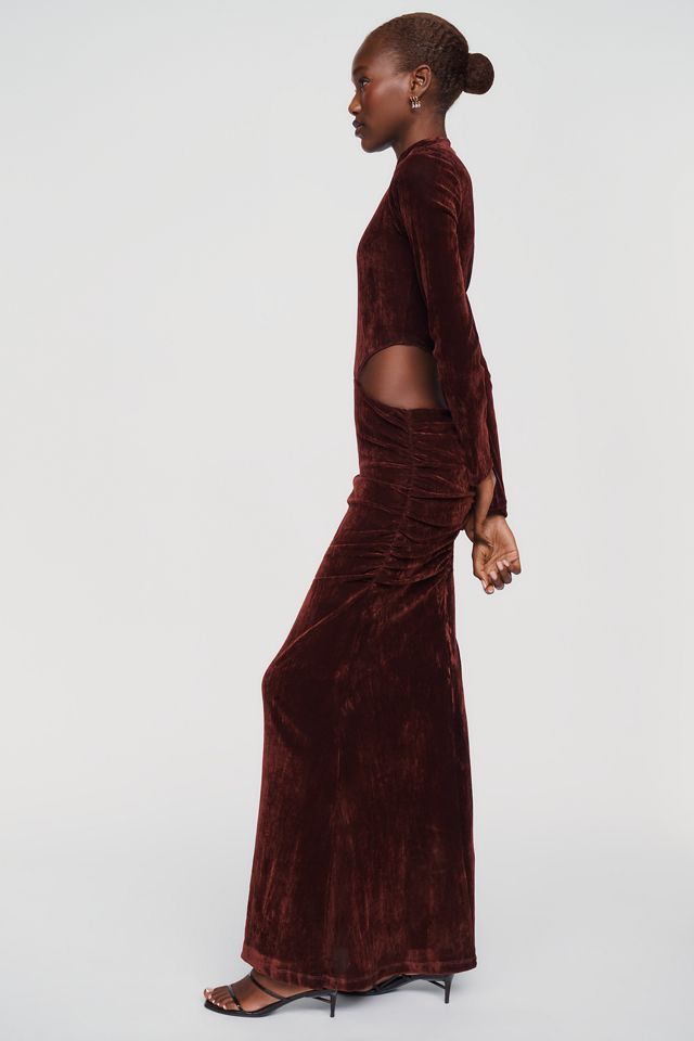 Bardot Alonza Velvet Cutout Maxi Dress #2