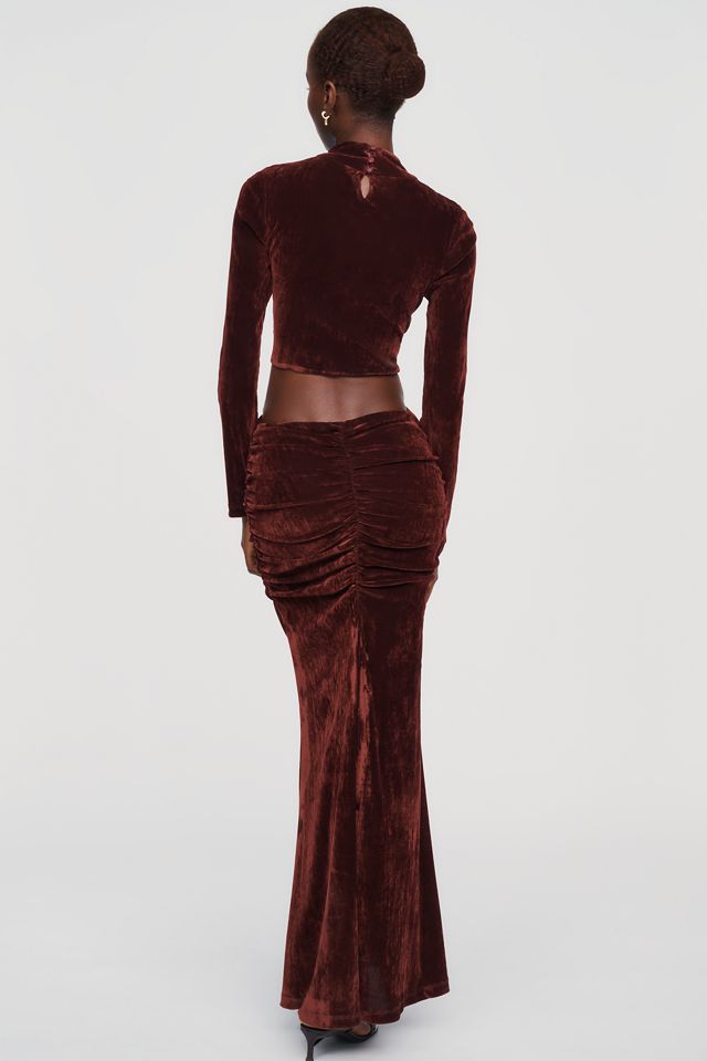 Bardot Alonza Velvet Cutout Maxi Dress #3