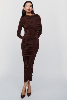 Bardot Melina Ruched Maxi Dress