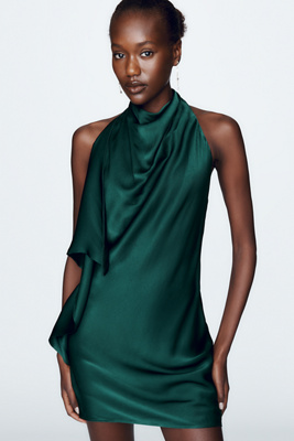 Bardot Sierra Satin Mini Dress by Anthropologie