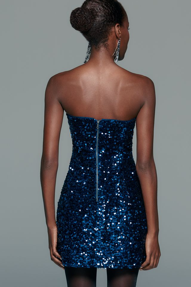 Bardot Helene Sequin Strapless Mini Dress #1