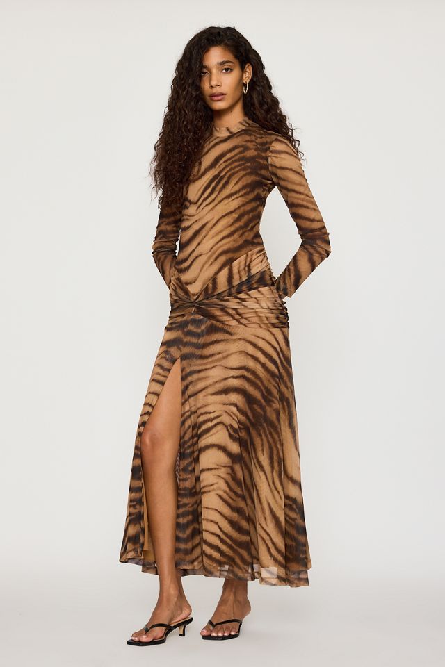 Bardot Lea Printed Mesh Maxi Dress #3