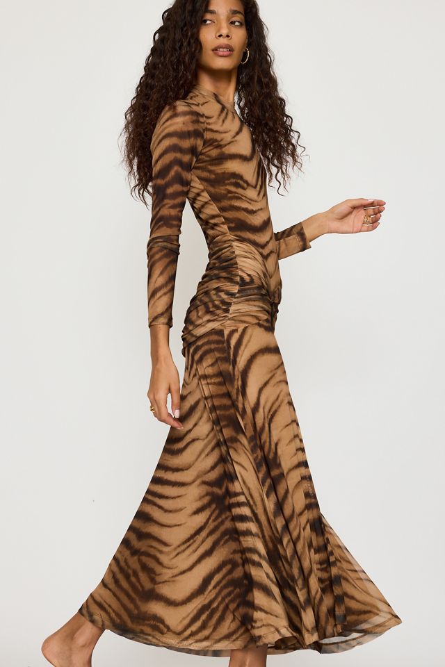 Bardot Lea Printed Mesh Maxi Dress #4