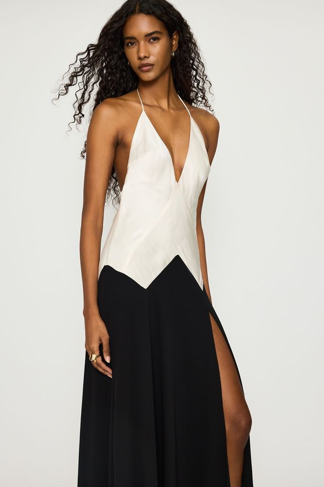 Vestido Maxi Renya con Contraste Bardot #2