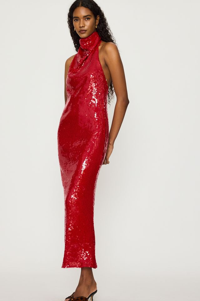 Robe longue à paillettes Eryn Bardot #3