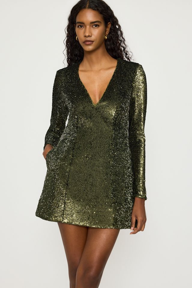Mini Abito con Paillettes a Clessidra Eida Bardot #1