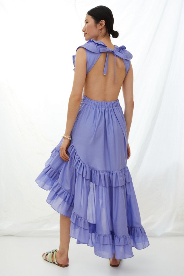 Magali Pascal Ruffled High-Low Maxi Dress #1