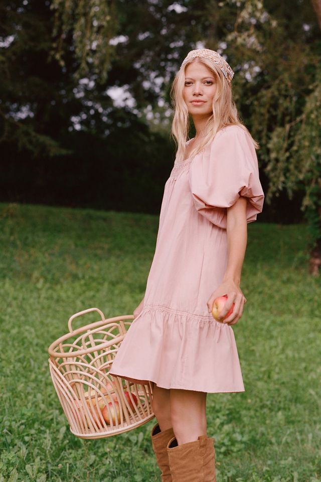 Magali Pascal Puff-Sleeved Tunic Dress #1