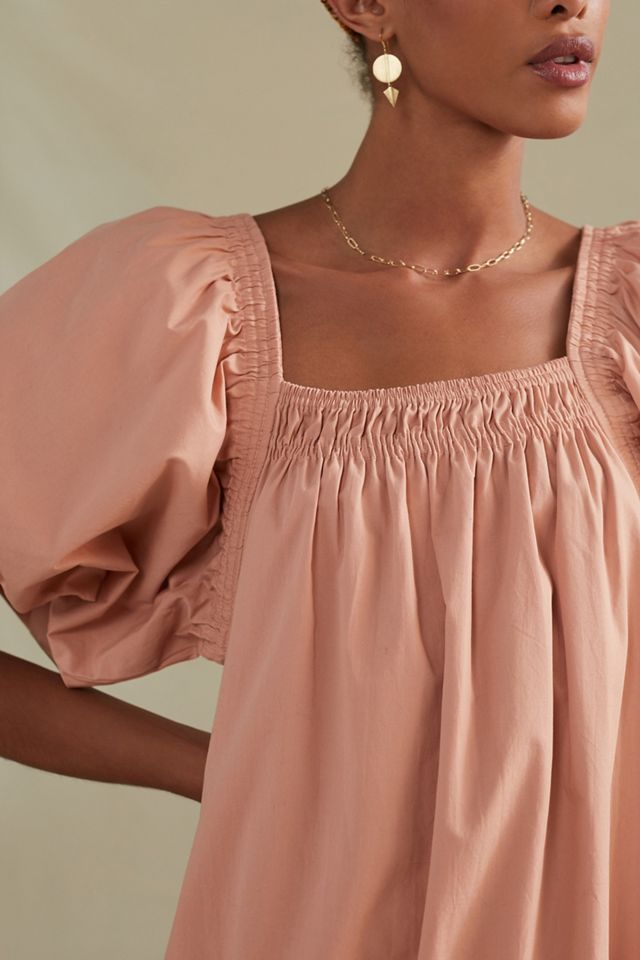 Magali Pascal Puff-Sleeved Tunic Dress #3