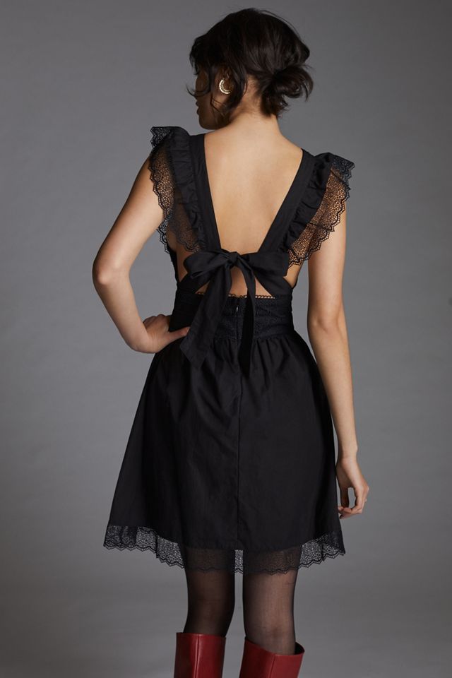 Magali Pascal V-Neck Lace Mini Dress #2