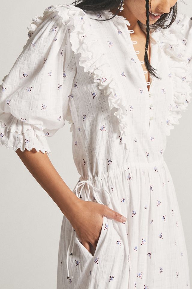 Magali Pascal Dobby Printed Midi Dress | Anthropologie