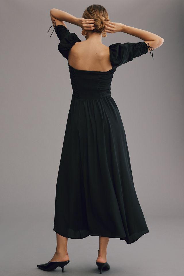 Magali Pascal Silky Sweetheart Maxi Dress | Anthropologie